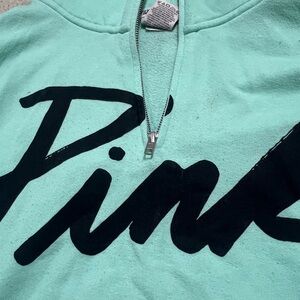 lOT of PINK Victoria's Secret jackets an pants  Aqua Half-Zip Pullover